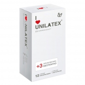 Ультратонкие презервативы Unilatex Ultra Thin - 12 шт. + 3 шт. в подарок - Unilatex - купить с доставкой в Армавире