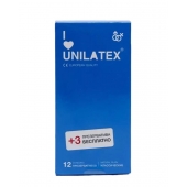 Классические презервативы Unilatex Natural Plain - 12 шт. + 3 шт. в подарок - Unilatex - купить с доставкой в Армавире