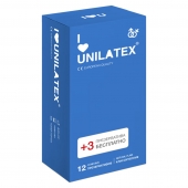Классические презервативы Unilatex Natural Plain - 12 шт. + 3 шт. в подарок - Unilatex - купить с доставкой в Армавире