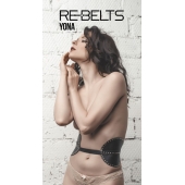 Пояс с клёпками Yona Black - Rebelts - купить с доставкой в Армавире