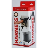 Насадка-фаллоимитатор на кожаных трусиках Harness Ultra Realistic 7  - 18 см. - LOVETOY (А-Полимер) - купить с доставкой в Армавире