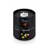 Массажная свеча с ароматом бубль-гума Bougie de Massage Gourmande Bubble Gum - 80 мл. - Plaisir Secret - купить с доставкой в Армавире