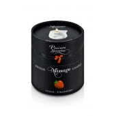Массажная свеча с ароматом клубники Bougie de Massage Gourmande Fraise - 80 мл. - Plaisir Secret - купить с доставкой в Армавире