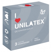Презервативы с рёбрами Unilatex Ribbed - 3 шт. - Unilatex - купить с доставкой в Армавире