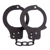 Чёрные наручники из листового металла BONDX METAL CUFFS BLACK - Dream Toys - купить с доставкой в Армавире