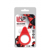 Красное эрекционное кольцо LIT-UP SILICONE STIMU RING 1 RED - Dream Toys - в Армавире купить с доставкой