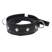 Полиуретановый ошейник с пуклями и D-кольцами Collar with Studs - Blush Novelties - купить с доставкой в Армавире