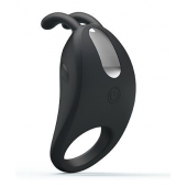 Чёрное эрекционное кольцо с вибрацией Rabbit Vibrator - Baile - в Армавире купить с доставкой