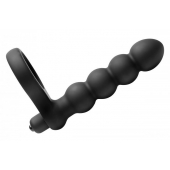 Насадка для двойного проникновения Double Fun Cock Ring with Double Penetration Vibe - XR Brands - в Армавире купить с доставкой