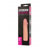 Телесная насадка-удлинитель Extension sleeve - 17 см. - Sitabella - в Армавире купить с доставкой