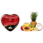 Массажная свеча с ароматом экзотических фруктов Bougie Massage Candle - 35 мл. - Plaisir Secret - купить с доставкой в Армавире