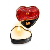 Массажная свеча с ароматом карамели Bougie Massage Candle - 35 мл. - Plaisir Secret - купить с доставкой в Армавире