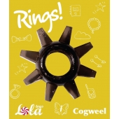 Чёрное эрекционное кольцо Rings Cogweel - Lola Games - в Армавире купить с доставкой