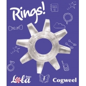 Прозрачное эрекционное кольцо Rings Cogweel - Lola Games - в Армавире купить с доставкой