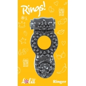 Чёрное эрекционное кольцо Rings Ringer - Lola Games - в Армавире купить с доставкой