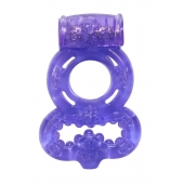 Фиолетовое эрекционное кольцо Rings Treadle с подхватом - Lola Games - в Армавире купить с доставкой