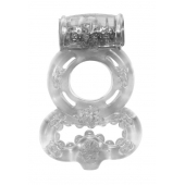Прозрачное эрекционное кольцо Rings Treadle с подхватом - Lola Games - в Армавире купить с доставкой