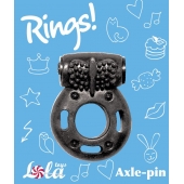 Черное эрекционное кольцо с вибрацией Rings Axle-pin - Lola Games - в Армавире купить с доставкой