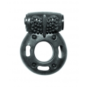 Черное эрекционное кольцо с вибрацией Rings Axle-pin - Lola Games - в Армавире купить с доставкой
