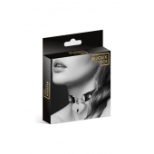 Черный чокер с замком в форме сердца - Bijoux Pour Toi - купить с доставкой в Армавире