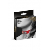 Красный узенький чокер с кольцом - Bijoux Pour Toi - купить с доставкой в Армавире