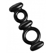 Двойное эрекционное кольцо Dual Stretch To Fit Cock and Ball Ring - XR Brands - в Армавире купить с доставкой