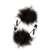 Зажимы для сосков с пухом FEATHERED NIPPLE CLAMPS - Blush Novelties - купить с доставкой в Армавире