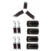 Комплект наручников и поножей LUXURIOUS BED RESTRAINT CUFF SET - Blush Novelties - купить с доставкой в Армавире