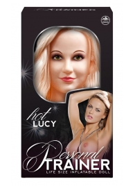 Надувная кукла с вибрацией и 2 любовными отверстиями Hot Lucy Lifesize Love Doll - NMC - в Армавире купить с доставкой