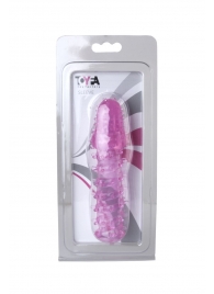 Розовая насадка с нежными шипами - 13,5 см. - Toyfa Basic - в Армавире купить с доставкой