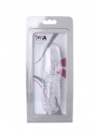 Прозрачная насадка с шишечками и шипами - 13,5 см. - Toyfa Basic - в Армавире купить с доставкой