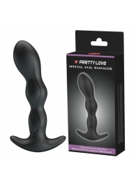 Черный анальный стимулятор простаты с вибрацией Special Anal Massager - 14,5 см. - Baile - в Армавире купить с доставкой