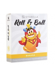 Стимулирующий презерватив-насадка Roll   Ball Banana - Sitabella - купить с доставкой в Армавире