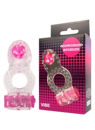 Прозрачное эрекционное кольцо Erowoman-Eroman - Erowoman-Eroman - в Армавире купить с доставкой