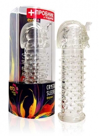 Закрытая прозрачная насадка на пенис Crystal Sleeve Faraon - 13,5 см. - Erowoman-Eroman - в Армавире купить с доставкой