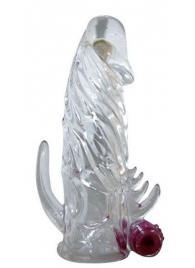 Закрытая прозрачная вибронасадка на пенис Crystal Sleeve Vibe - Erowoman-Eroman - в Армавире купить с доставкой