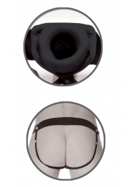 Черный полый страпон унисекс Hollow Strap-On - 14,5 см. - Pipedream - купить с доставкой в Армавире