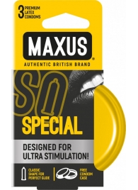 Презервативы с точками и рёбрами в железном кейсе MAXUS Special - 3 шт. - Maxus - купить с доставкой в Армавире