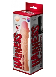 Насадка на пояс Harness RED LINE - 21,5 см. - LOVETOY (А-Полимер) - купить с доставкой в Армавире