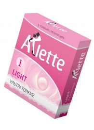 Ультратонкие презервативы Arlette Light - 3 шт. - Arlette - купить с доставкой в Армавире