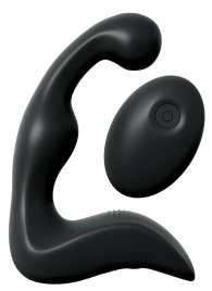 Черный вибромассажер простаты с пультом ДУ Control P-Spot Pro - Pipedream - в Армавире купить с доставкой