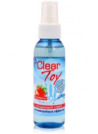 Очищающий спрей для игрушек CLEAR TOY Strawberry - 100 мл. - Биоритм - купить с доставкой в Армавире