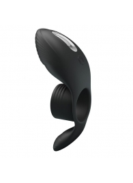 Черное кольцо на пенис с вибрацией Vibration Penis Sleeve - Baile - в Армавире купить с доставкой