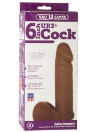 Насадка-мулат для трусиков Vac-U-Lock 6  ULTRASKYN Cock - 17,3 см. - Doc Johnson - купить с доставкой в Армавире