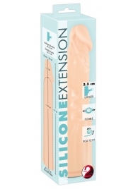 Телесная насадка-удлинитель Silicone Extension - 19 см. - Orion - в Армавире купить с доставкой