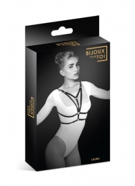 Черная упряжь на грудь Laura - Bijoux Pour Toi - купить с доставкой в Армавире