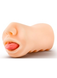 Телесный мастурбатор-ротик с язычком Oral Anne - Blush Novelties - в Армавире купить с доставкой