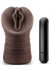 Коричневый мастурбатор-вагина Alexis - Blush Novelties - в Армавире купить с доставкой