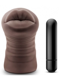 Коричневый мастурбатор-ротик Renee - Blush Novelties - в Армавире купить с доставкой