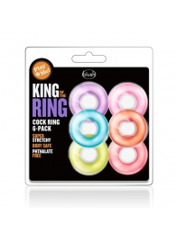 Набор из 6 эрекционных колец King of the Ring - Blush Novelties - в Армавире купить с доставкой